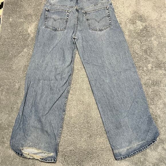 Vintage Levis L2 Jeans Men 36x34 Loose Baggy Fit Straight Leg 90s Skate Faded * - Picture 1 of 13